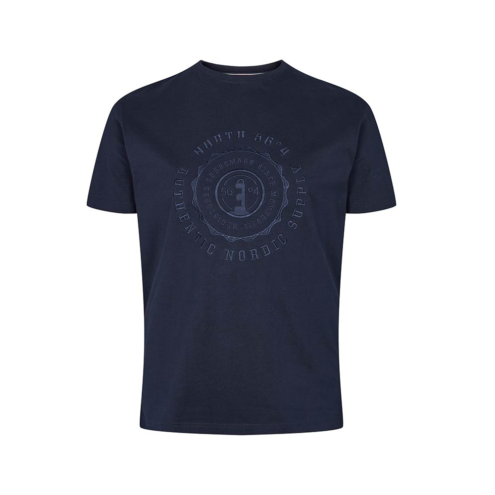 North 56 Embroidered Stamp Tee Navy