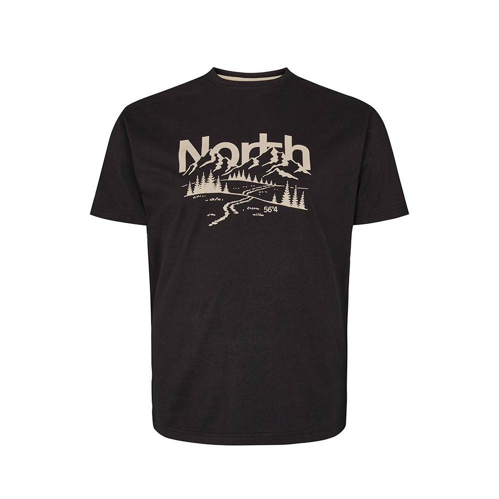 North 56 North Mountain Print Tee Black