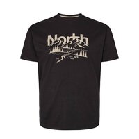North 56 North Mountain Print Tee Black