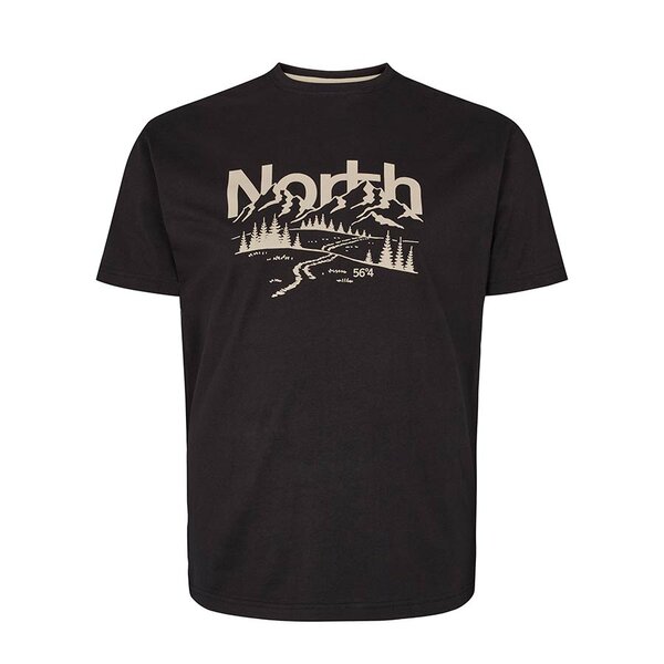 North 56 North Mountain Print Tee Black-shop-by-brands-Beggs Big Mens Clothing - Big Men's fashionable clothing and shoes