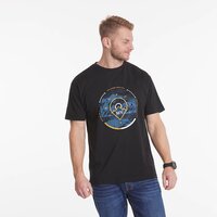 North 56 Topographic Compass Print Tee Black