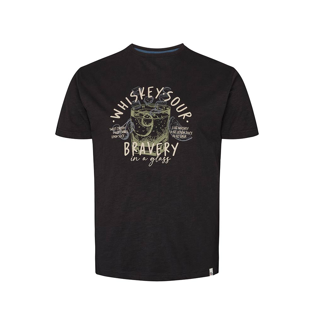 North 56 Whiskey Sour Print Tee Black