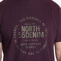 North 56 Denim Supply Print Wine