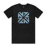 Mr Vintage NZZN Blue Camo Tee Black