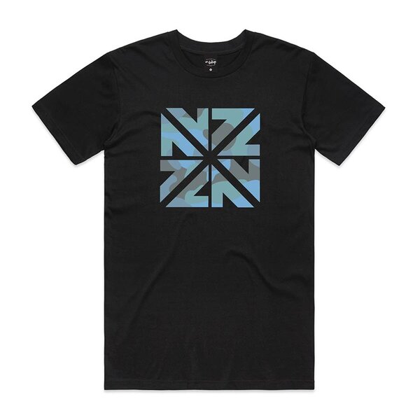 Mr Vintage NZZN Blue Camo Tee Black-shop-by-brands-Beggs Big Mens Clothing - Big Men's fashionable clothing and shoes
