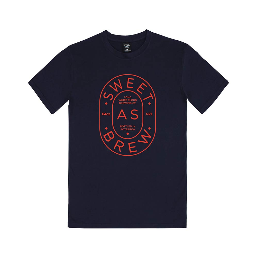 Mr Vintage Sweet as Brew Tee Navy