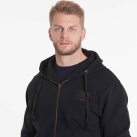 North 56 Embroidered Logo Full Zip Hoody Black