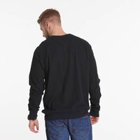 North 56 Classic Crew Neck Sweat Textured Cotton Black