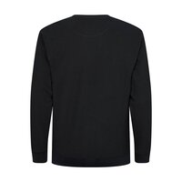 North 56 Classic Crew Neck Sweat Textured Cotton Black