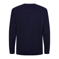 North 56 Classic Crew Neck Sweat Textured Cotton Navy