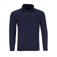 Raging Bull Quarter Zip Cotton Sweater Navy