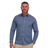 Raging Bull Geometric Print Shirt Navy