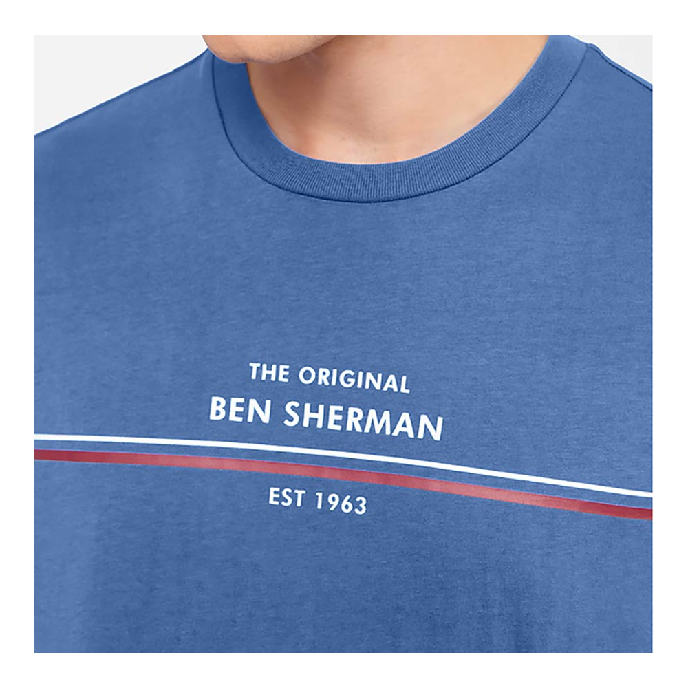 Ben Sherman Original Brand Tee Blue - This iconic brand is available ...