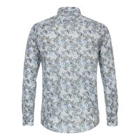 Casa Moda Long Sleeve Floral Print Shirt Sky Green