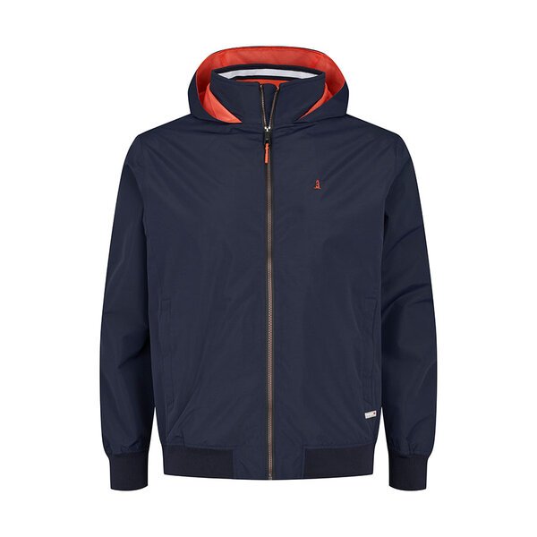 North 56 Hooded 5000mm Rain Jacket Navy-shop-by-brands-Beggs Big Mens Clothing - Big Men's fashionable clothing and shoes