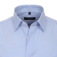 Casa Moda Mini Check Business Shirt Sky