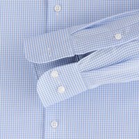 Casa Moda Mini Check Business Shirt Sky