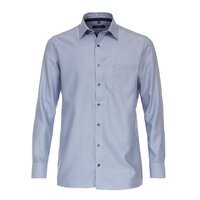 Casa moda Rope Weave Pattern Business Shirt Blue