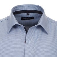 Casa moda Rope Weave Pattern Business Shirt Blue