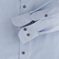 Casa moda Rope Weave Pattern Business Shirt Blue