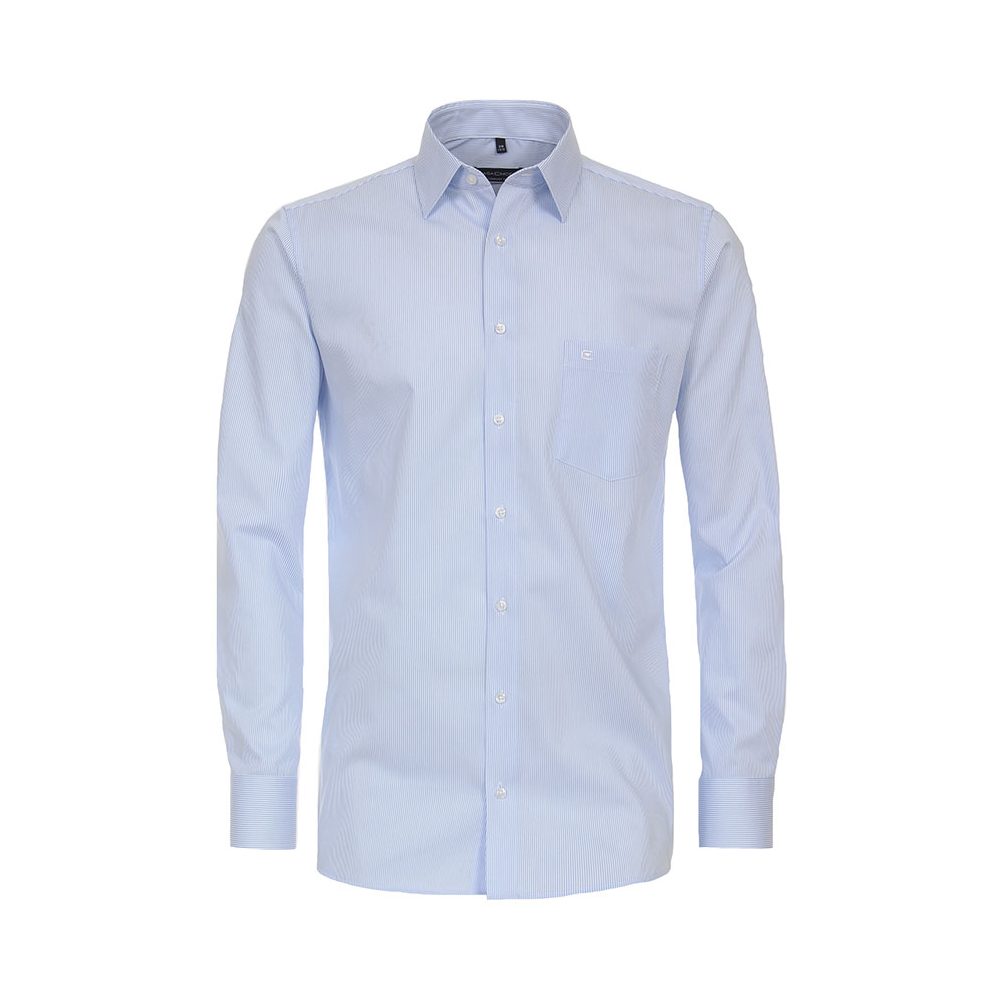 Casa Moda Narrow Stripe Business Shirt Sky