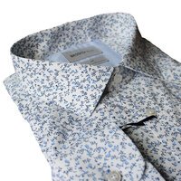 Brooksfield Stretch Cotton Floral Print Fashion Shirt