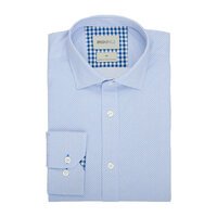 Brooksfield Stretch Cotton Geo Print Blue