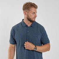 North 56 Pure Cotton Plain Pique Weave Polo with Pocket