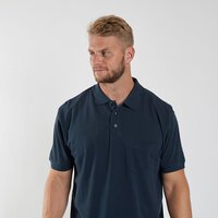 North 56 Pure Cotton Plain Pique Weave Polo with Pocket