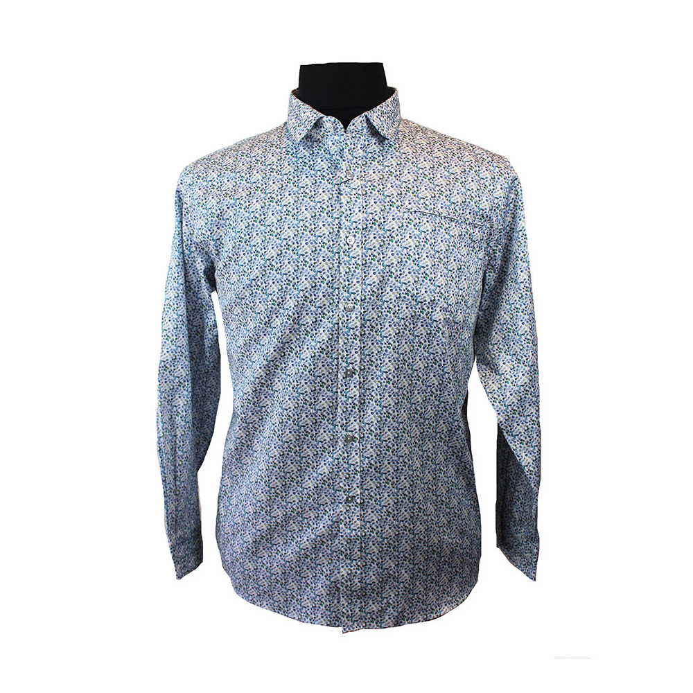 Berlin George Floral Print Long Sleeve Shirt