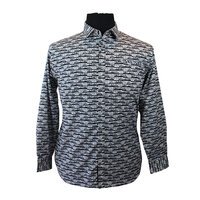 Berlin Cassete Poplin Print Long Sleeve Shirt