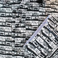 Berlin Cassete Poplin Print Long Sleeve Shirt