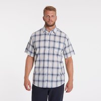 NORTH 56 - Cotton Blue Check Short Sleeve Shirt