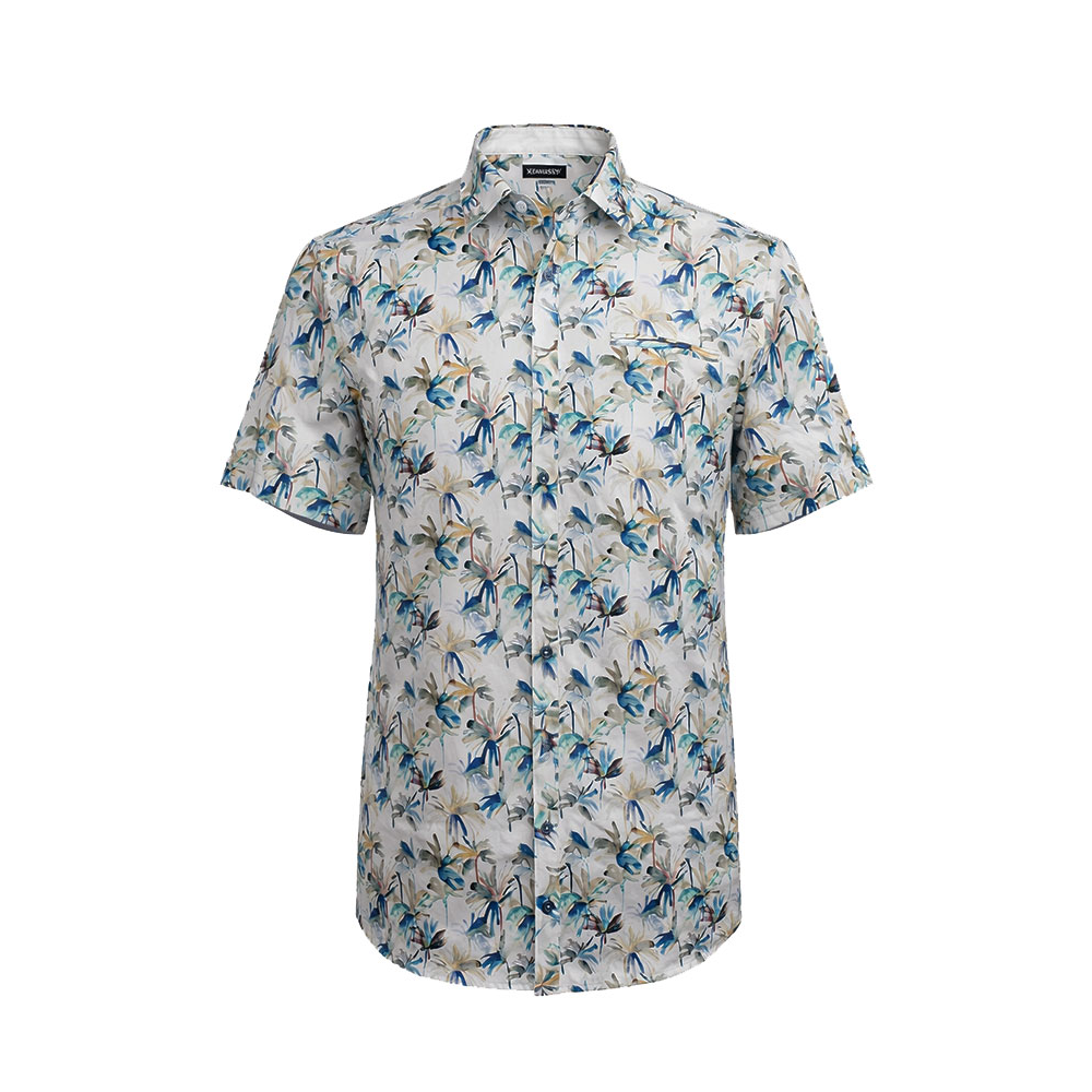 BERLIN - Painted Palm Tree Satin Print SS