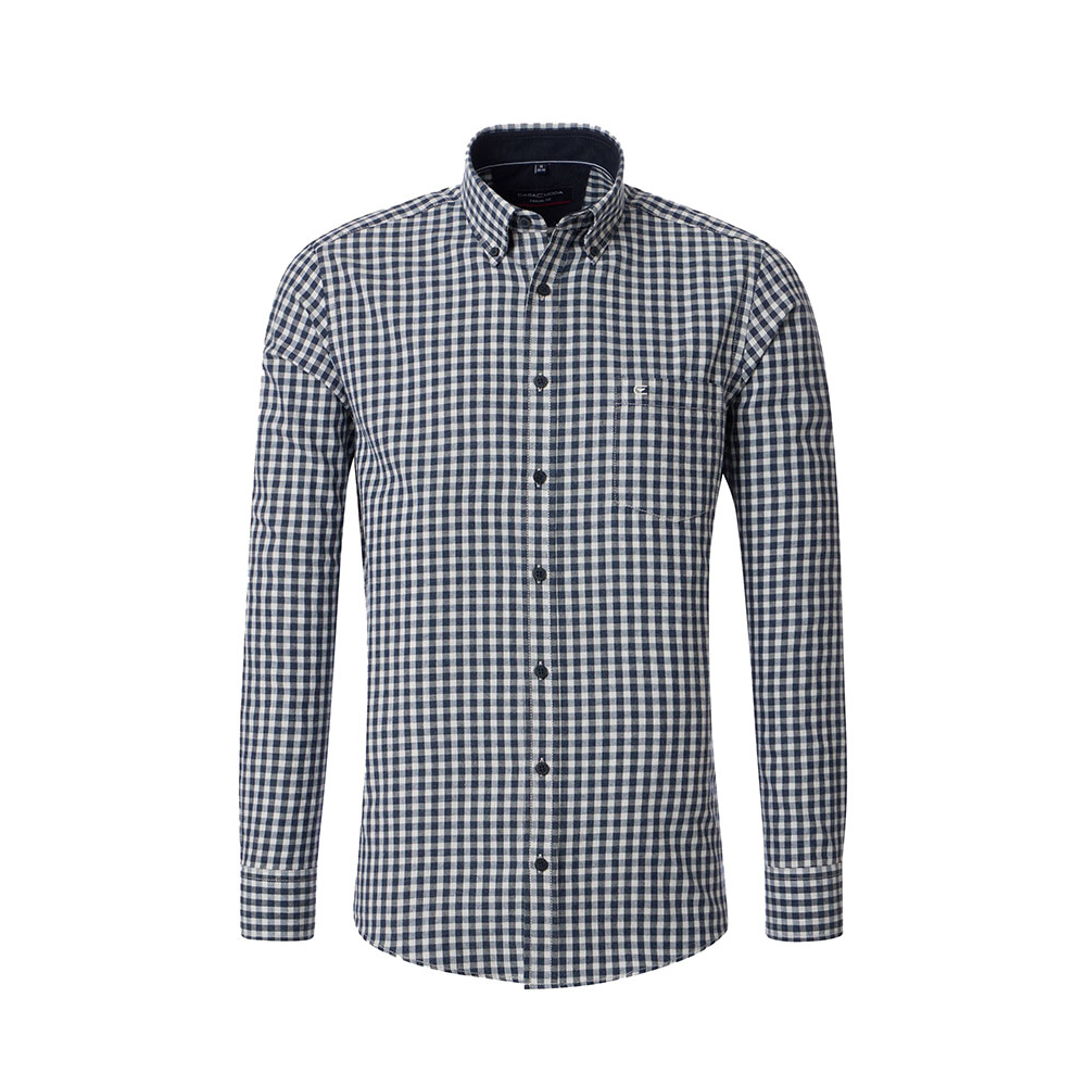 Casa Moda Pure Cotton Classic Check Fashion LS Shirt