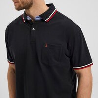 North 56 Contrast Super Stretch Cotton Polo Black