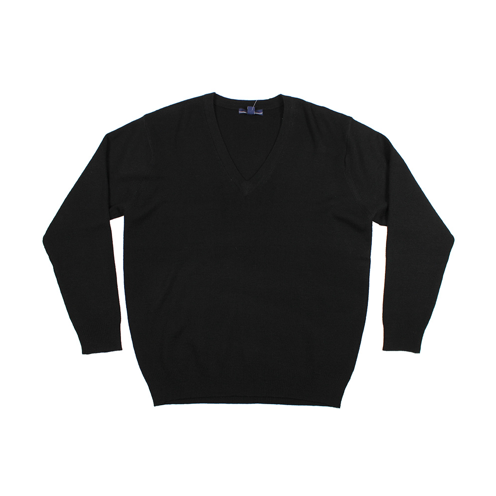 Wool Mix Sweater - V Neck