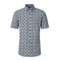 Casa Moda Circle Pattern SS Shirt Green
