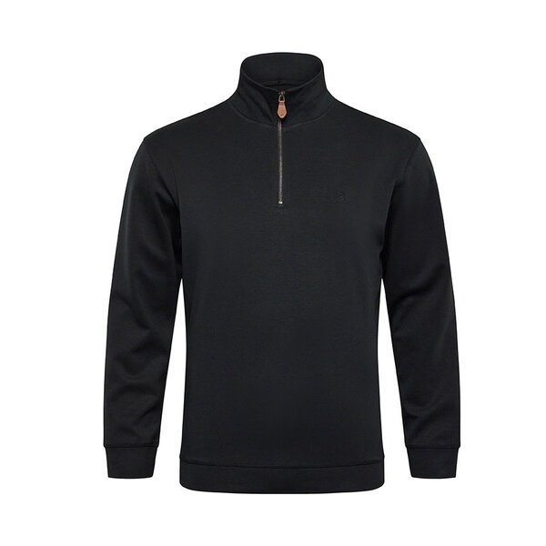 NORTH 56 - Classic half zip sweat Black-shop-by-brands-Beggs Big Mens Clothing - Big Men's fashionable clothing and shoes