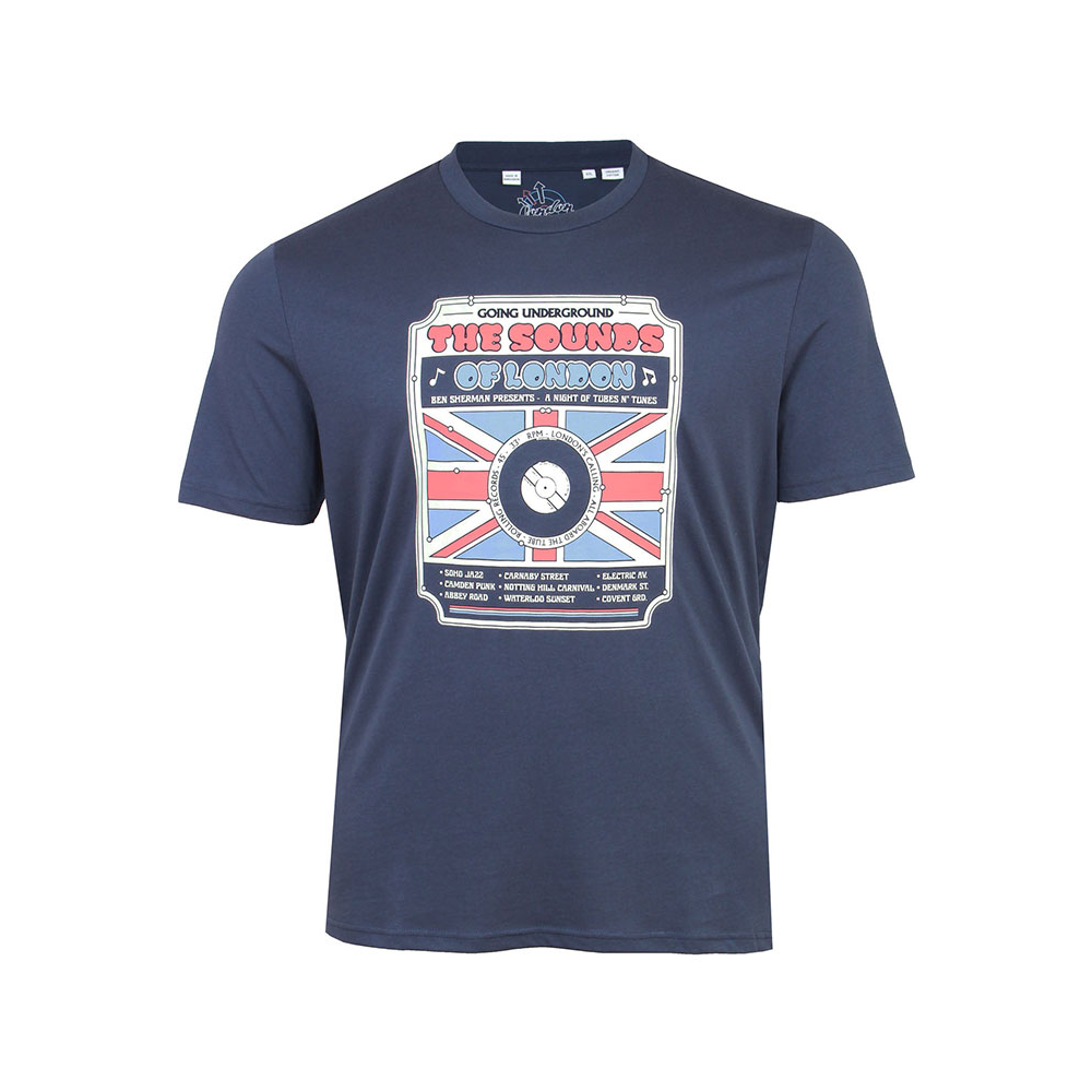 Ben Sherman London Mood Navy Tee