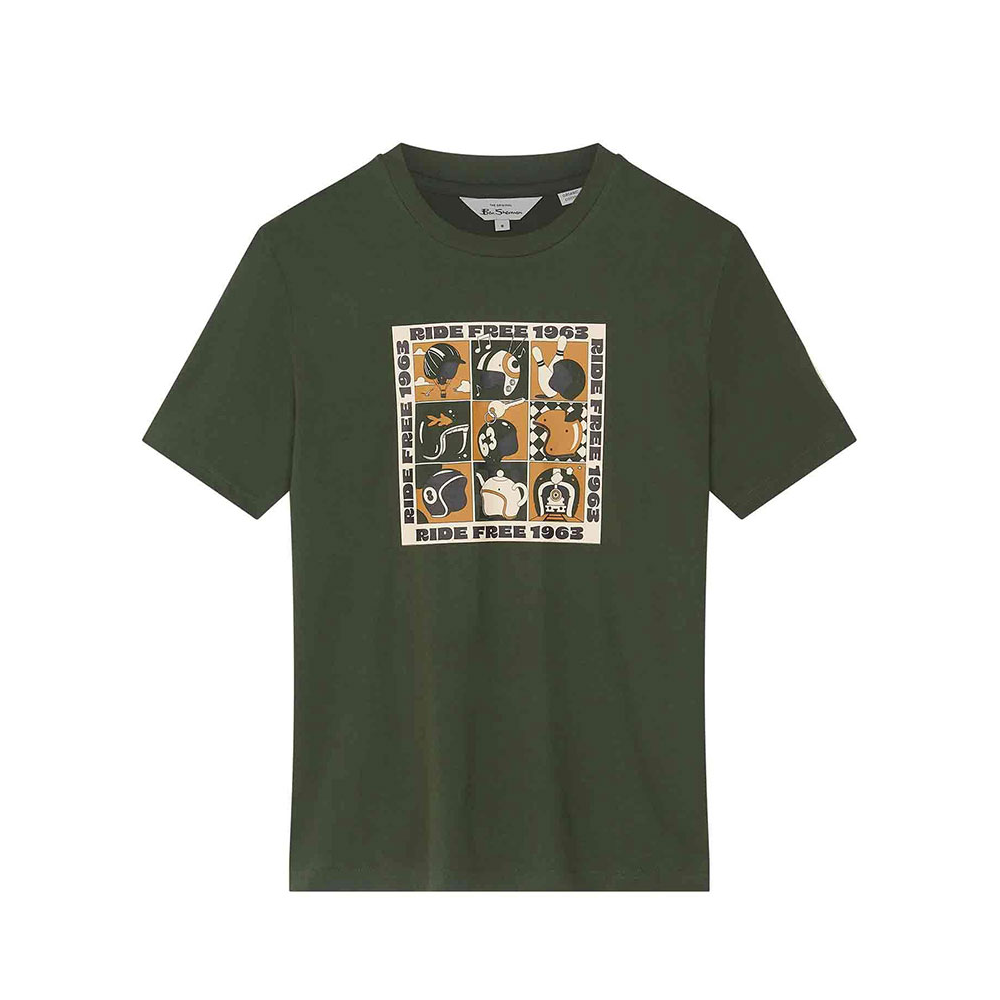 Ben Sherman Trippy Helmets Camo Green