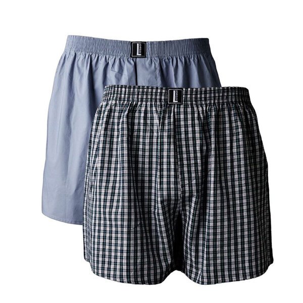 LF 2 Pack Cotton boxer shorts Green-shop-by-brands-Beggs Big Mens Clothing - Big Men's fashionable clothing and shoes