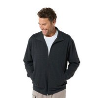 BA Raw Spun Cottn full zip jacket Grey