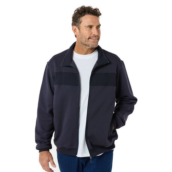 BA Zed Snowey fleece full zip Navy-shop-by-brands-Beggs Big Mens Clothing - Big Men's fashionable clothing and shoes