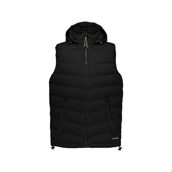 Rugged Casual - Puffer Vest With Removable Hood Black-shop-by-brands-Beggs Big Mens Clothing - Big Men's fashionable clothing and shoes