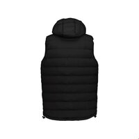 Rugged Casual - Puffer Vest With Removable Hood Black