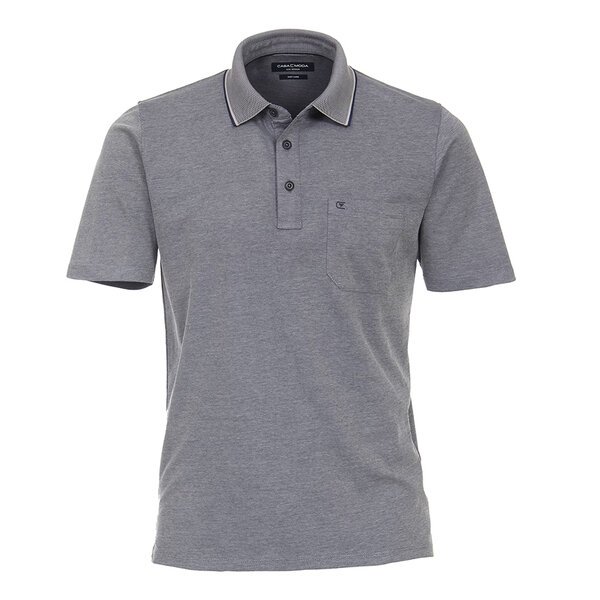 Casa Moda Mix Marle Weave Fashion Polo With Pocket-shop-by-brands-Beggs Big Mens Clothing - Big Men's fashionable clothing and shoes