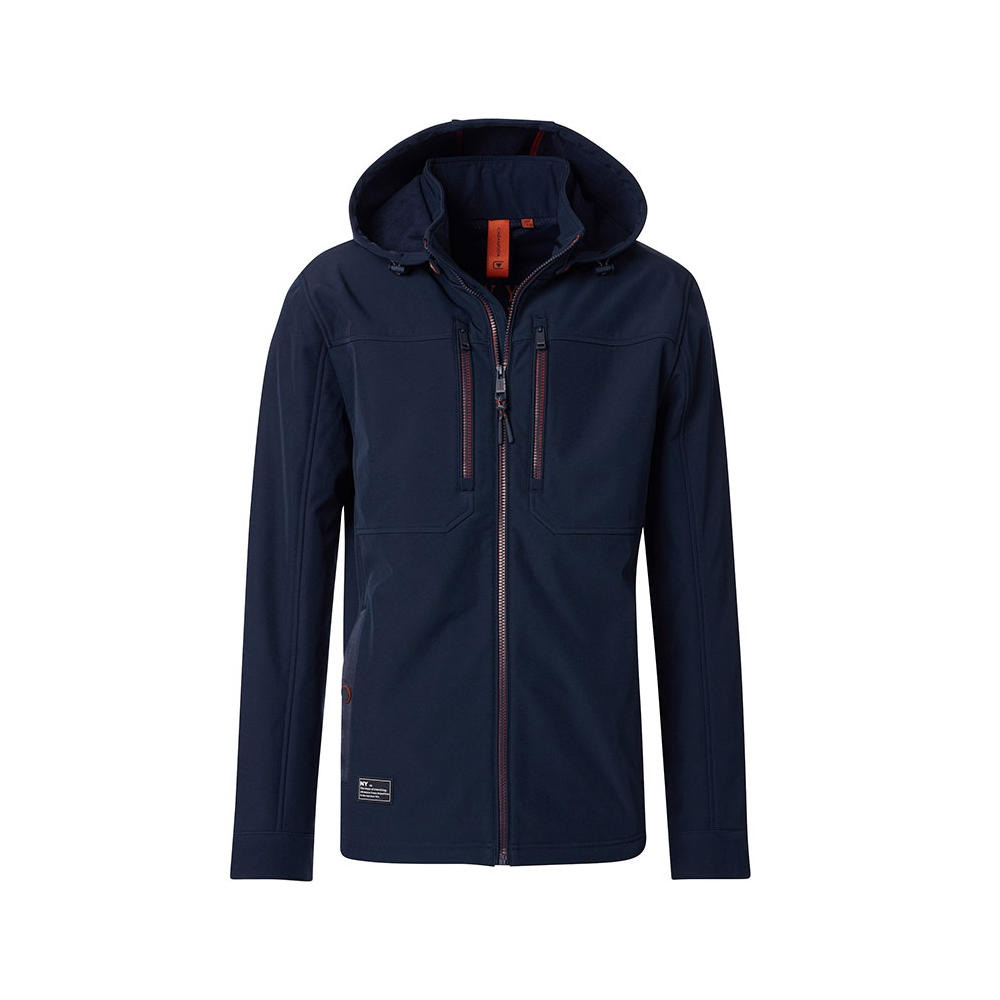 CASA MODA - Soft Shell Hooded Jacket Navy