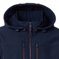 CASA MODA - Soft Shell Hooded Jacket Navy