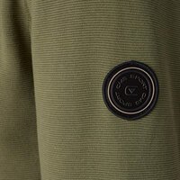 CASA MODA - Full Zip Cotton Stretch Sweatshirt Olive